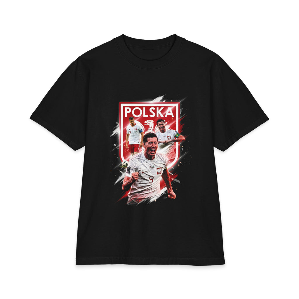 Robert Lewandowski 'Polska' - Camiseta Estilo Vintage Premium