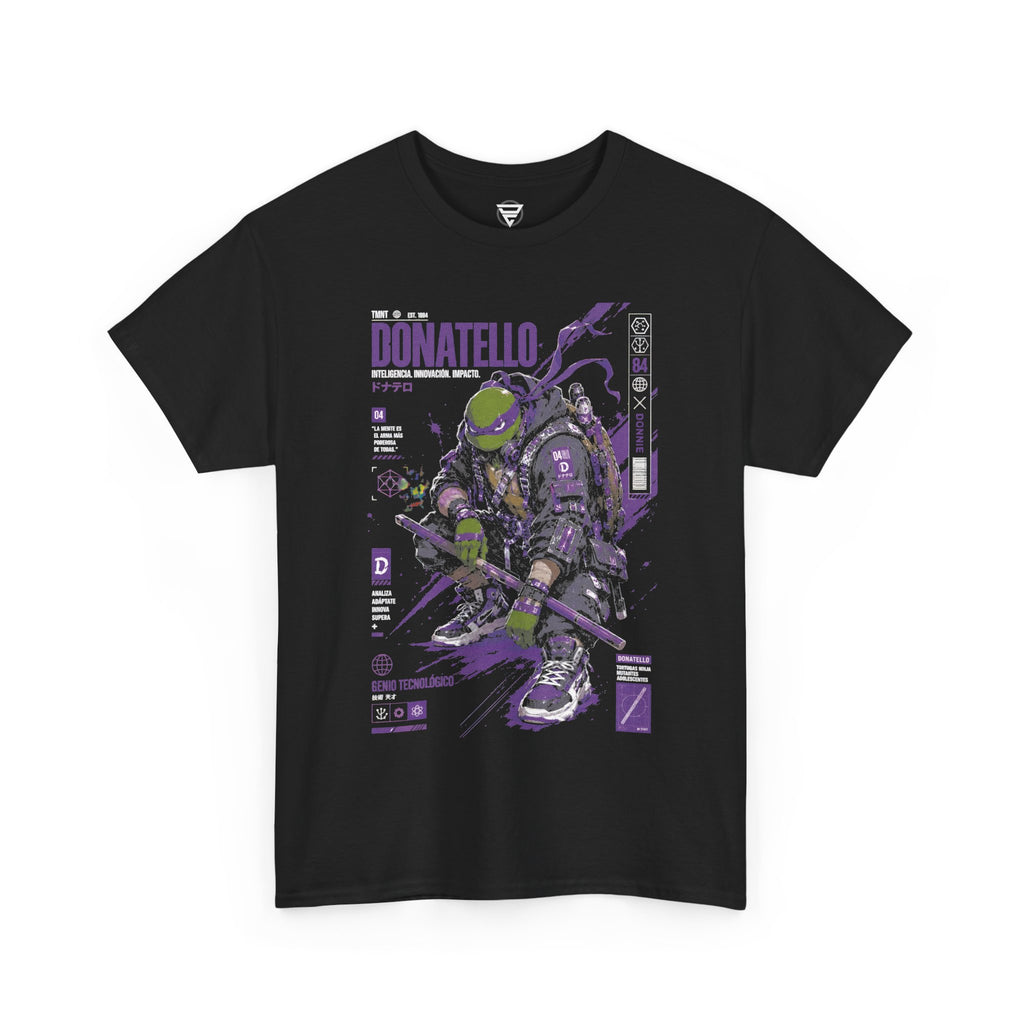 Mutant Ninja Turtle Arcade Graphic Tee — 'Donatello' Retro Cyber Skate Design