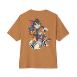TOM AND JERRY RACING OVERSIZED TEE