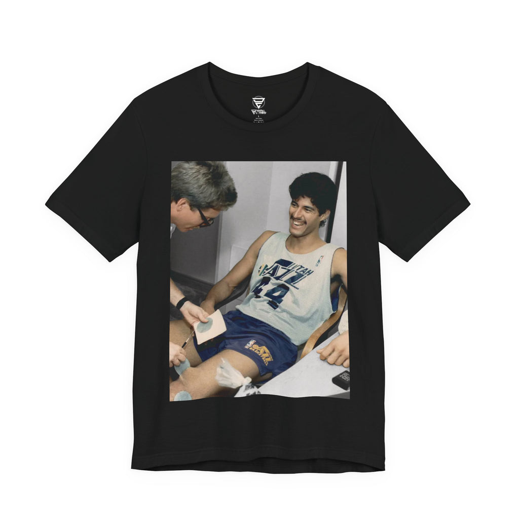 Jose Piculin Ortiz with Utah Jazz Tee