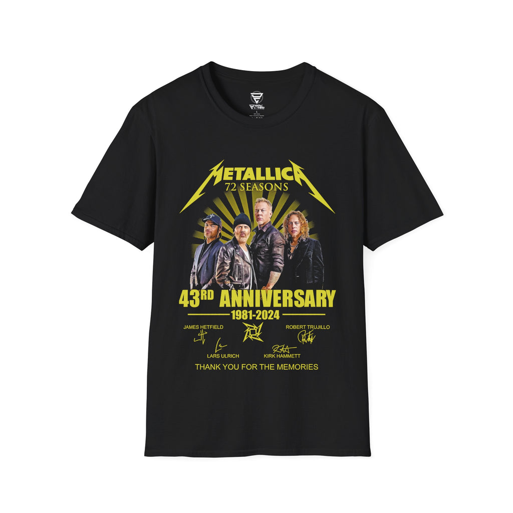 Metallica 43 Aniversary Unisex T-Shirt