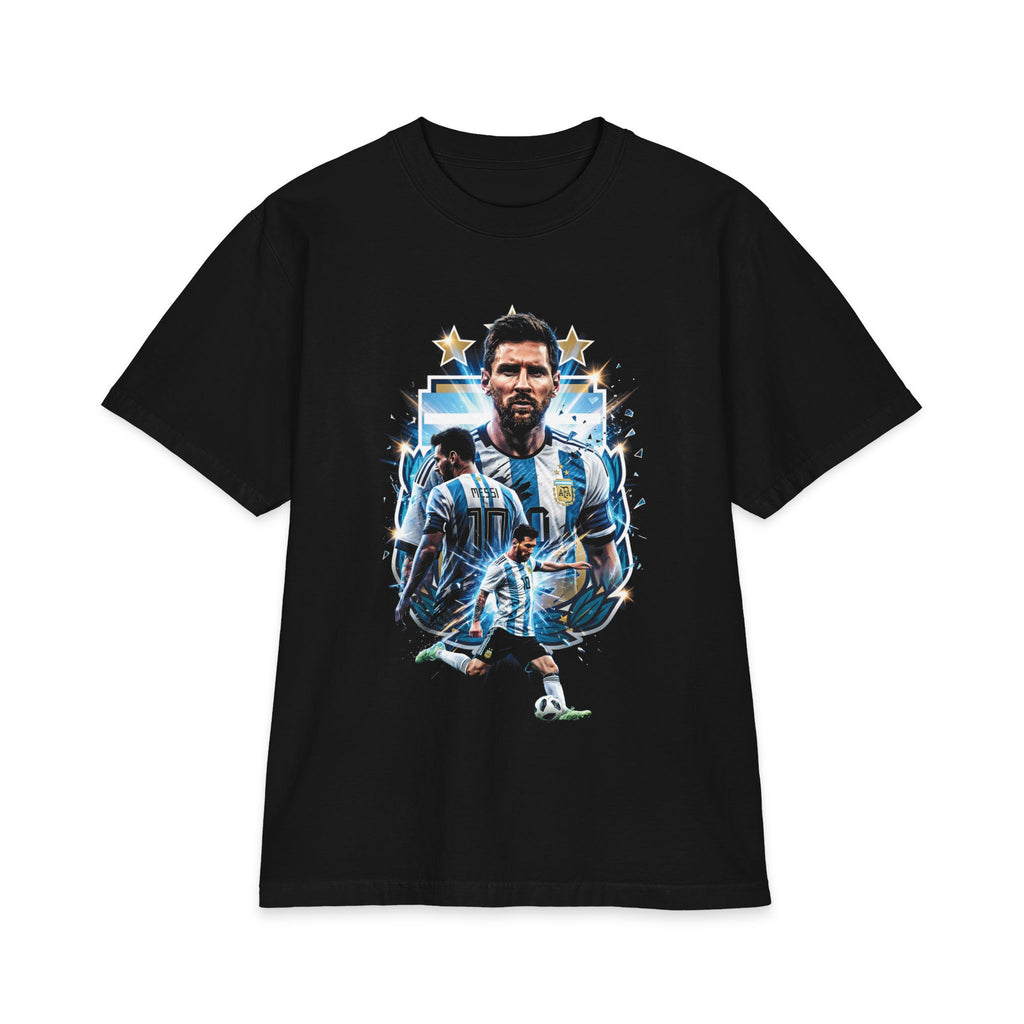 Lionel Messi 'Tres Estrellas' Argentina - Camiseta Estilo Vintage Premium