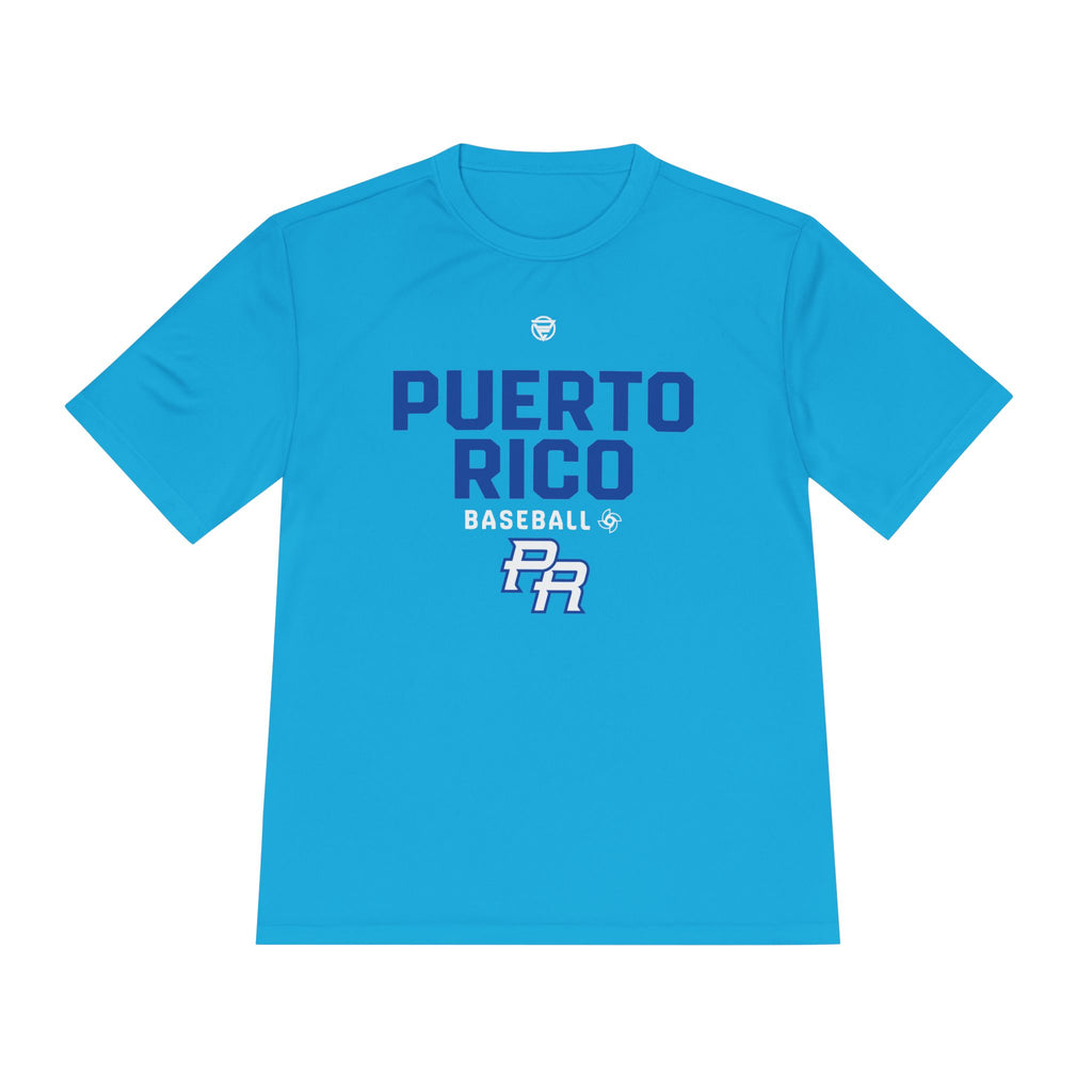 Puerto Rico Baseball Blue  Dri- Tee