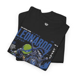 Mutant Ninja Turtle Arcade Graphic Tee — 'Leonardo' Retro Cyber Skate Design