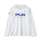 PUR Basketball White / Blue Paris 2024 Men's Sports Warmup Hoodie