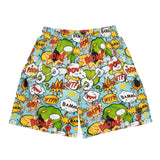 Color Pop art Unisex mesh shorts