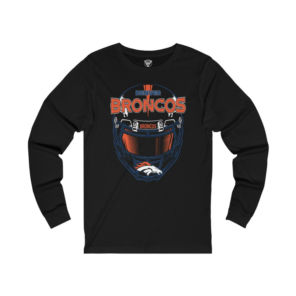 Broncos Helmet NFL Long Sleeve Tee
