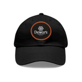 Dewar's Dad Hat with Leather Patch (Round)