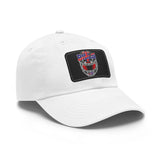 Bills Helmet Dad Hat with Leather Patch