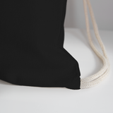 PUR Basketball Cotton Drawstring Bag - black