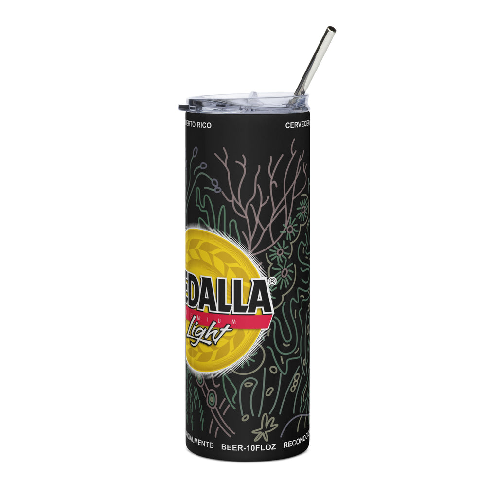 Medalla Black Stainless steel tumbler