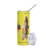 Medalla Yellow/Black Stainless steel tumbler